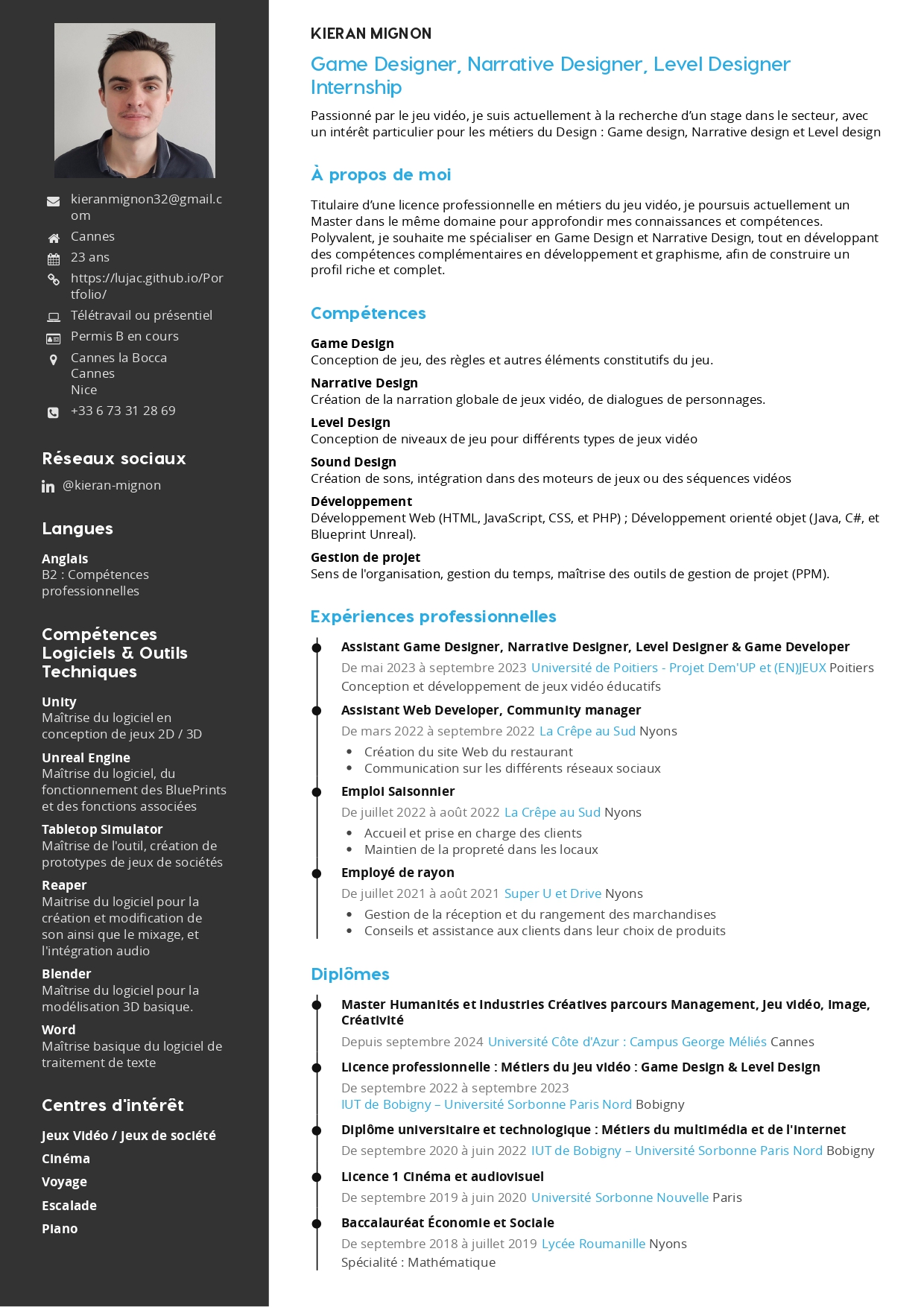 Mon CV